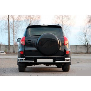 Задні куточки AK003-double (2 шт., нерж) Toyota Rav 4 2006-2013 рр. фото 2