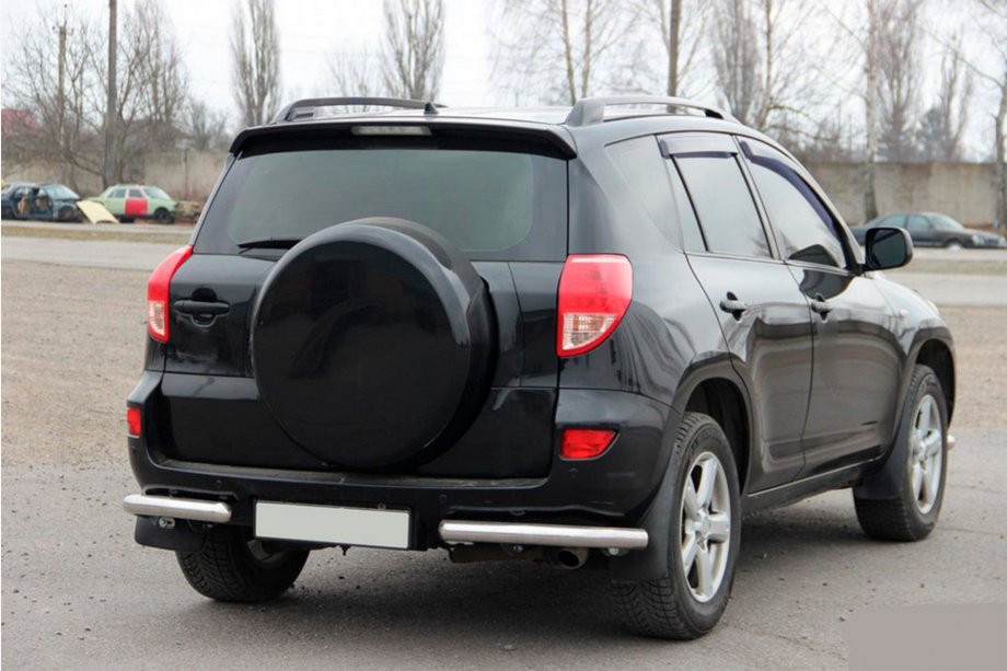 Toyota Rav 4 2006-2013 рр. Задні куточки AK003 (2 шт., нерж) Фото 3