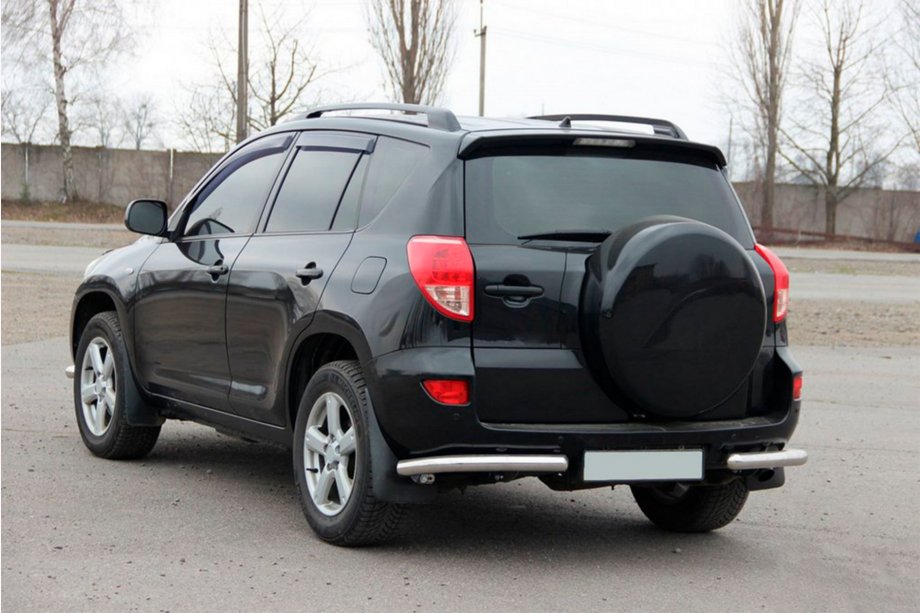 Toyota Rav 4 2006-2013 рр. Задні куточки AK003 (2 шт., нерж) Фото 5