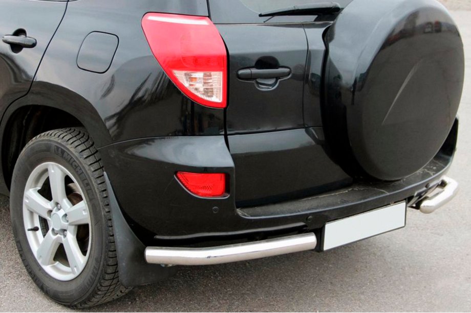 Toyota Rav 4 2006-2013 рр. Задні куточки AK003 (2 шт., нерж) Фото 1