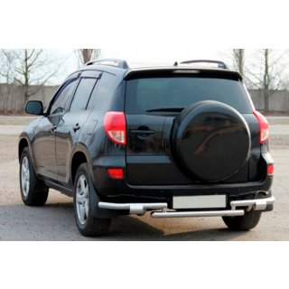 Задній захист AK005-2 (2 шт., нерж) Toyota Rav 4 2006-2013 рр. фото 1
