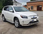 Toyota Rav 4 2006-2013 рр. Бокові пороги Premium (2 шт., нерж) фото 2