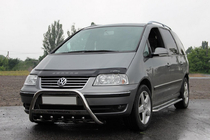 Volkswagen Sharan 1995-2010 рр. Кенгурятник WT004 (нерж) фото 1