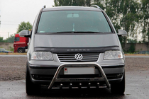 Volkswagen Sharan 1995-2010 рр. Кенгурятник WT004 (нерж) фото 3