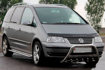 Volkswagen Sharan 1995-2010 рр. Кенгурятник WT004 (нерж) фото 2