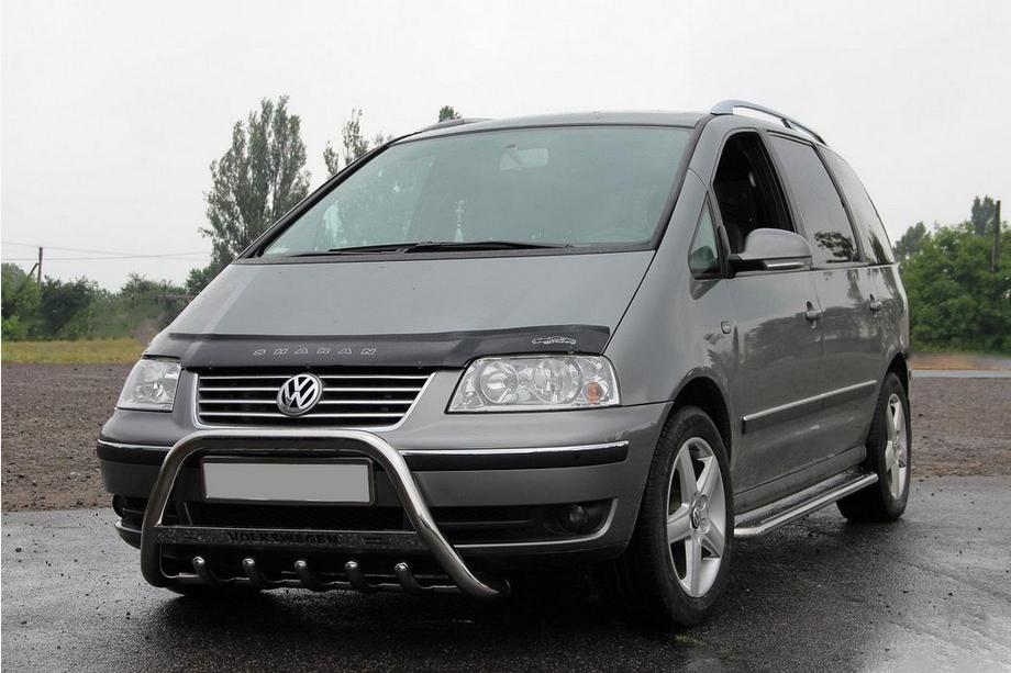 Volkswagen Sharan 1995-2010 рр. Кенгурятник WT004 (нерж) Image