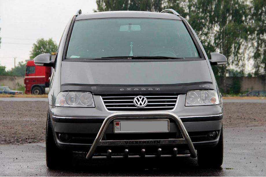 Volkswagen Sharan 1995-2010 рр. Кенгурятник WT004 (нерж) 51 мм Фото 3
