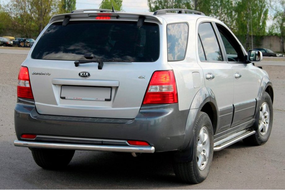 Kia Sorento I BL 2002-2009 рр. Задня дуга AK002 (нерж.) Фото 2