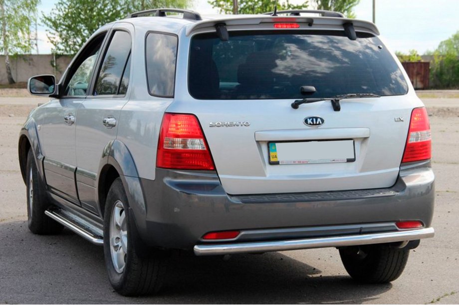 Kia Sorento I BL 2002-2009 рр. Задня дуга AK002 (нерж.) Фото 3