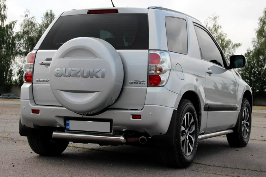 Suzuki Grand Vitara 2005-2017 рр. Задній захист AK002 (нерж) Фото 4