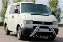 Volkswagen T4 Transporter 1990-2003 рр. Кенгурятник Kelebek WT011 (нерж) фото 3