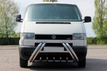 Volkswagen T4 Caravelle/Multivan 1990-2003 рр. Кенгурятник Kelebek WT011 (нерж) фото 2