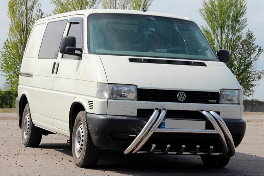 Volkswagen T4 Caravelle/Multivan 1990-2003 рр. Кенгурятник Kelebek WT011 (нерж) Image