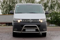 Volkswagen T5 2010-2015 рр. Кенгурятник WT007ST (нерж) фото 1