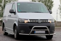 Volkswagen T5 2010-2015 рр. Кенгурятник WT007ST (нерж) фото 3