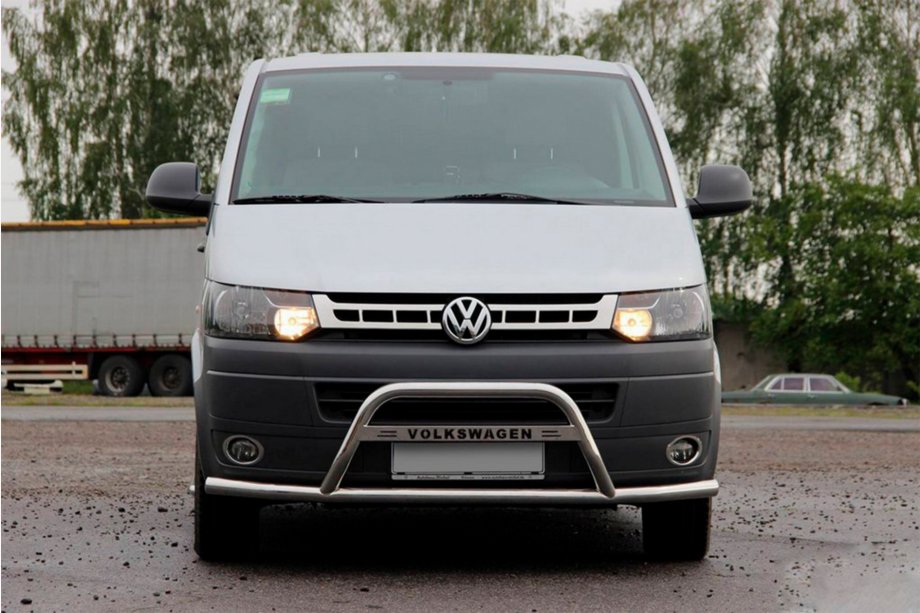 Volkswagen T5 2010-2015 рр. Кенгурятник WT007ST (нерж) Image