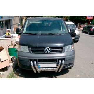 Кенгурятник ST006-04 ніздрі (нерж) Volkswagen T5 Transporter 2003-2010 рр. фото 3