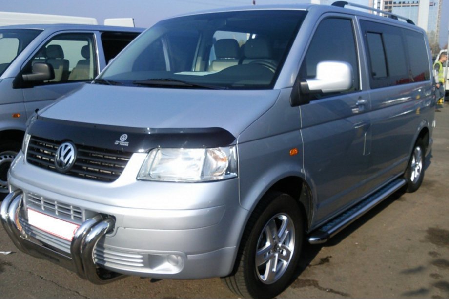 Volkswagen T5 Transporter 2003-2010 рр. Кенгурятник ST006-04 ніздрі (нерж) Фото 4