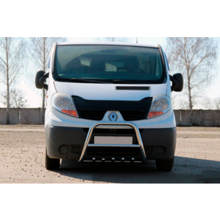 Кенгурятник QT-Spec (нерж.) Opel Vivaro 2001-2015 рр. фото 1