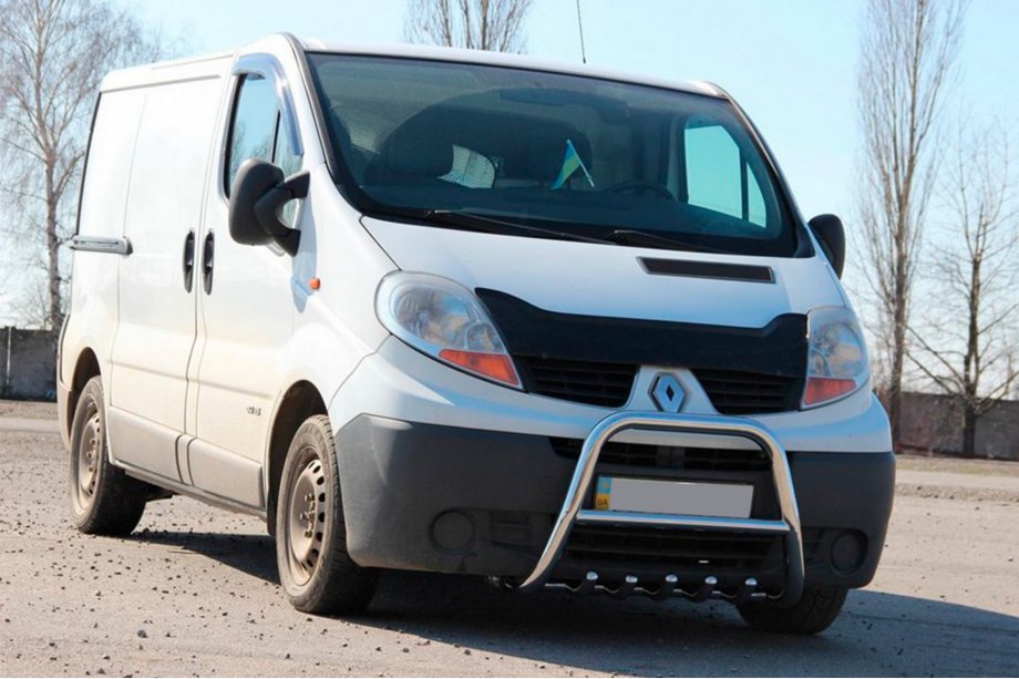 Nissan Primastar 2002-2014 рр. Кенгурятник QT-Spec (нерж.) Фото 2