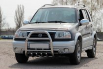 Suzuki Vitara 1998-2006 рр. Кенгурятник QT007 (нерж) фото 3
