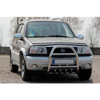 Кенгурятник QT007 (нерж) Suzuki Vitara 1998-2006 рр. фото 1