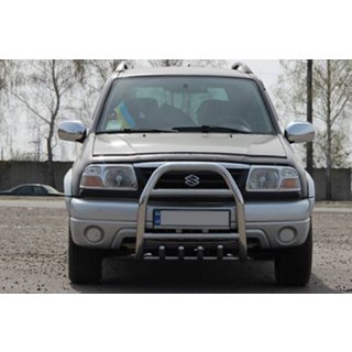 Кенгурятник QT007 (нерж) Suzuki Vitara 1998-2006 рр. фото 2