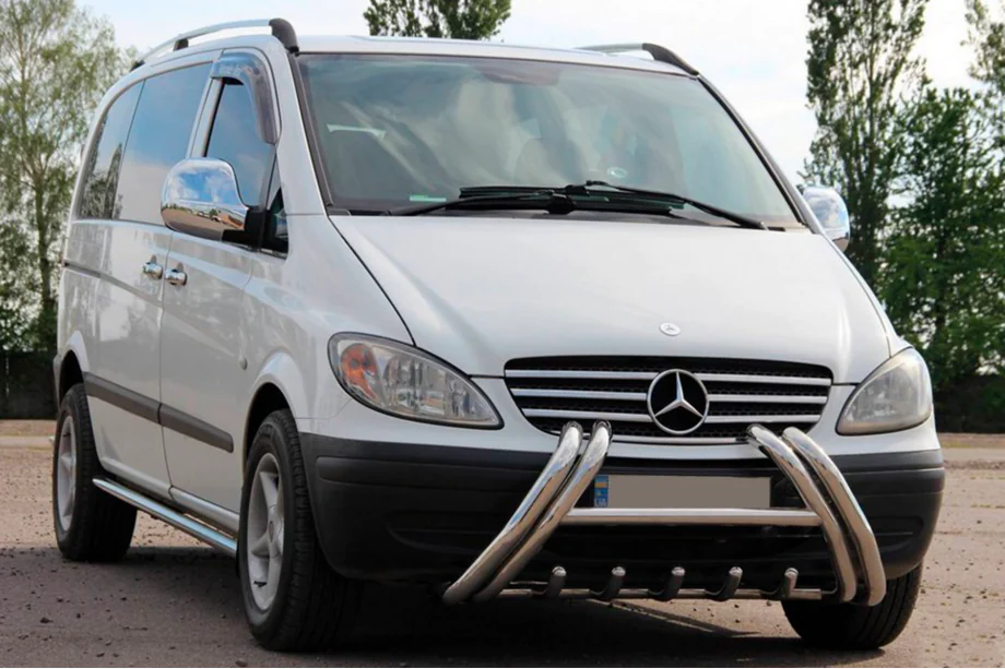 Mercedes Viano 2004-2014 рр. Кенгурятник Kelebek WT011 (нерж.)