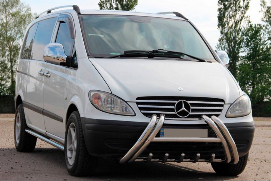 Mercedes Vito W639 2004-2014 рр. Кенгурятник Kelebek WT011 (нерж.) Image
