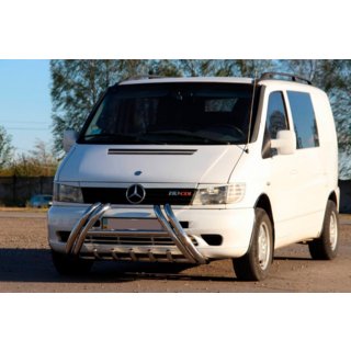 Кенгурятник Kelebek WT011 (нерж.) Mercedes Vito W638 1996-2003 рр. фото 1