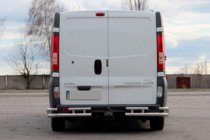 Renault Trafic 2001-2015 рр. Задній захист AK003-Plus-2 (нерж) фото 2