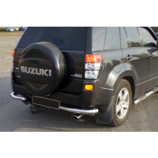 Задній захист AK003 (нерж) Suzuki Grand Vitara 2005-2017 рр. фото 2