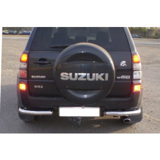 Задній захист AK003 (нерж) Suzuki Grand Vitara 2005-2017 рр. фото 1