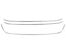 Volkswagen Amarok 2010-2022 рр. Накладки на передній бампер з посмішкою (3 шт, нерж) фото 2