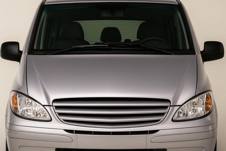 Mercedes Vito W639 2004-2014 рр. Передня решітка V2 (2004-2010, під фарбування) Фото 1