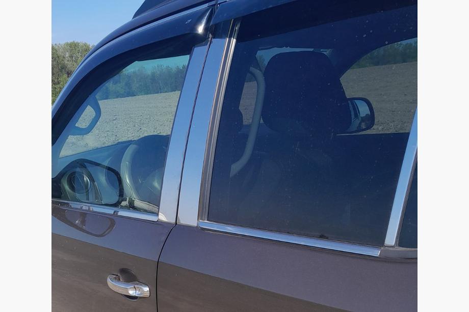 Volkswagen Amarok 2010-2022 рр. Окантовка вікон (4 смужки, нерж) Фото 5
