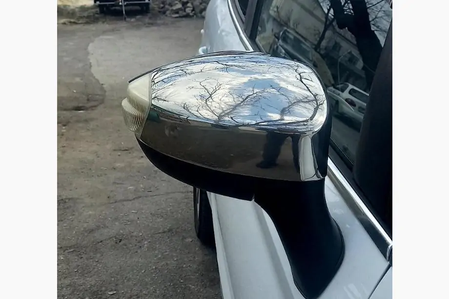 Ford Kuga 2008-2013 рр. Накладки на дзеркала (2 шт, нерж.) Фото 2