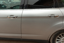 Ford C-Max/Grand C-Max 2010-2019 рр. Накладки на ручки (4 шт., нерж.) фото 4