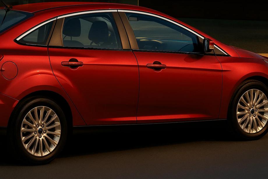 Ford Focus III 2011-2017 рр. Верхня окантовка вікон (8 шт, нерж) Фото 1