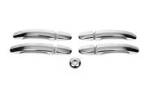 Ford Transit 2014- рр. Накладки на ручки OmsaLine (нерж) фото 1