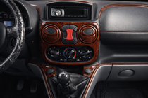 Fiat Doblo I 2005-2010 рр. Накладки на панель Алюміній фото 1