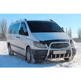 Кенгурятник XL-WT025 (нерж.) Mercedes Vito W639 2004-2014 рр. фото 1