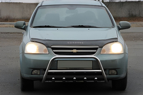 Chevrolet Lacetti 2003-2024 рр. Передня дуга WT003 (60мм, нерж.) фото 2
