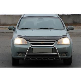 Передня дуга WT003 (60мм, нерж.) Chevrolet Lacetti 2003-2024 рр. фото 2