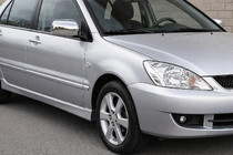 Mitsubishi Lancer 9 2004-2008 рр. Накладки на дзеркала (2 шт) фото 1