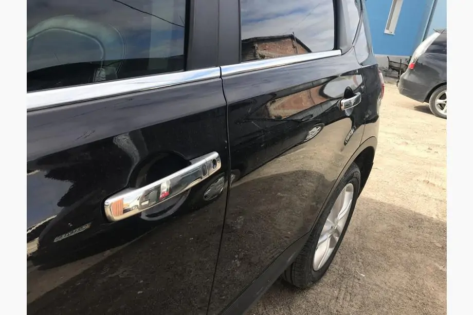 Nissan Qashqai 2010-2014 рр. Накладки на ручки (4 шт, нерж) Без чіпа, Carmos - Турецька сталь Фото 6