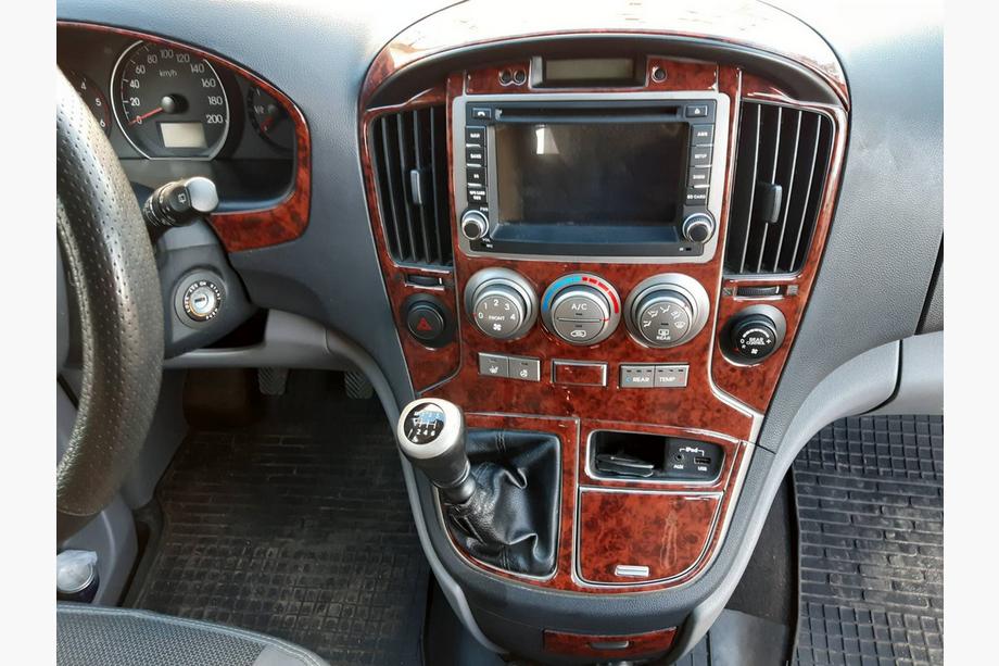 Hyundai H300, H1, Starex 2008-2020 рр. Накладки на панель (big set) Алюміній Фото 8