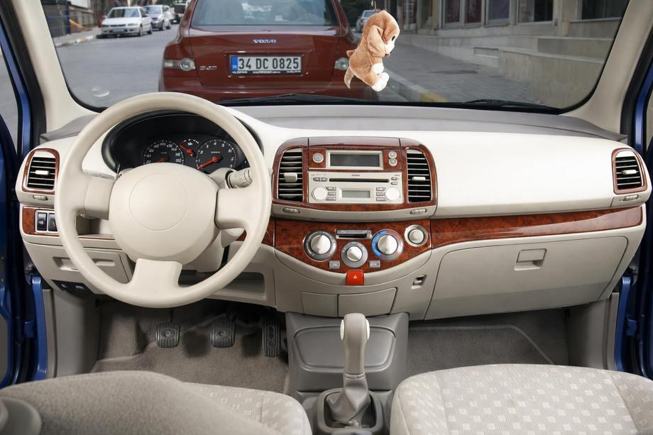 Nissan Micra K12 2003-2010 рр. Накладки на панель Алюміній Image