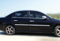 Opel Vectra C 2002-2008 рр. Зовнішня окантовка вікон (4 шт, нерж) фото 3