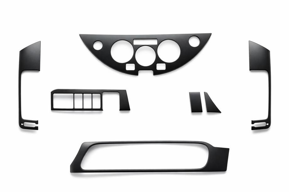 Nissan Note 2004-2012 рр. Накладки на панель Алюміній Image